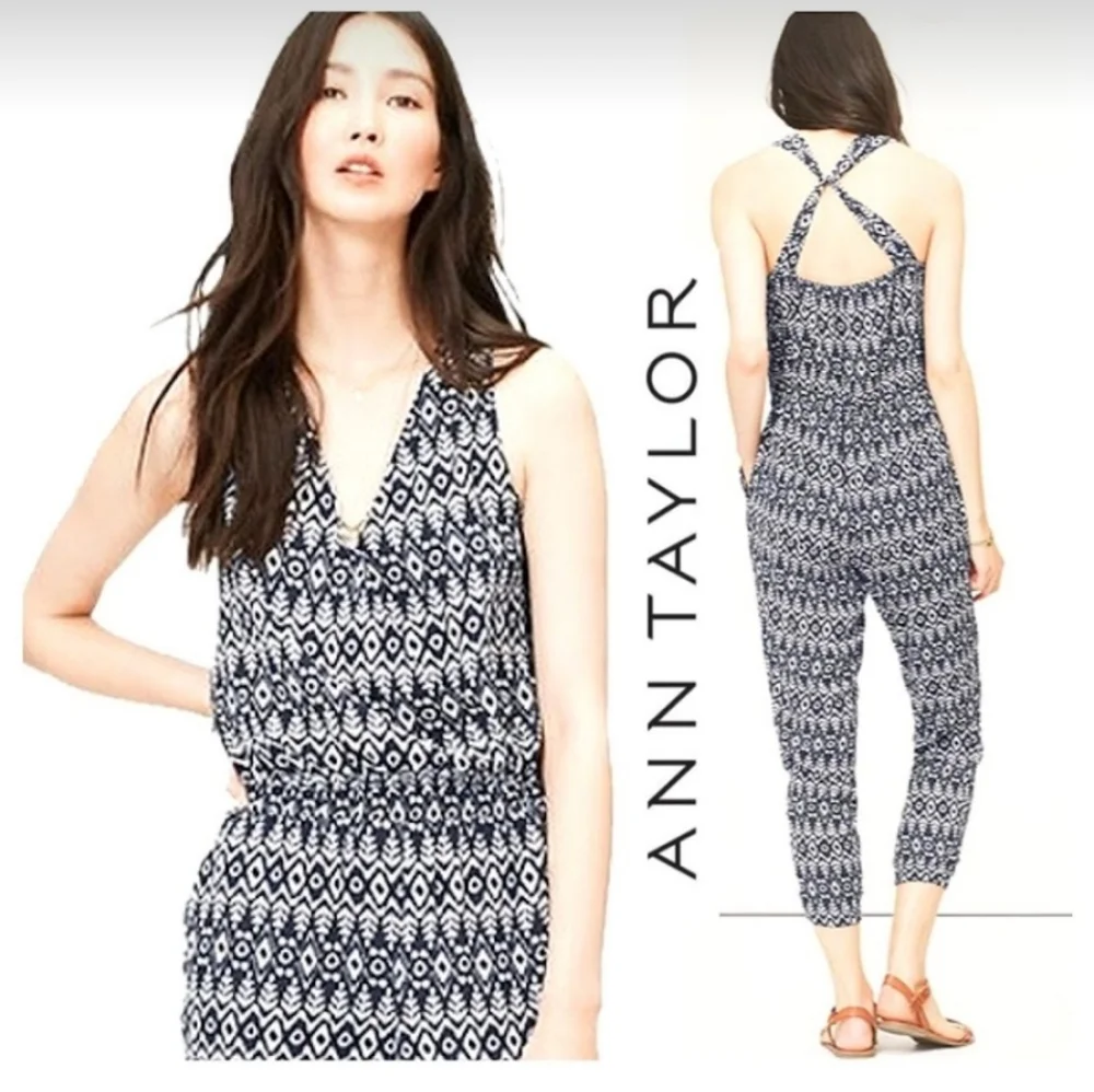Loft Boho-Chic Casual Jumpsuit-Small